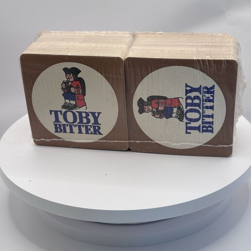 Toby Bitter Retro Advertising Wooden Dice Pub Game Collectible Vintage 100 piece